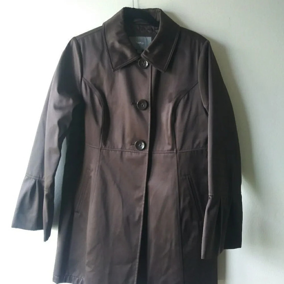 APT. 9 TRIPLE BUTTON TRENCH JACKET - BROWN - Picture 6 of 6